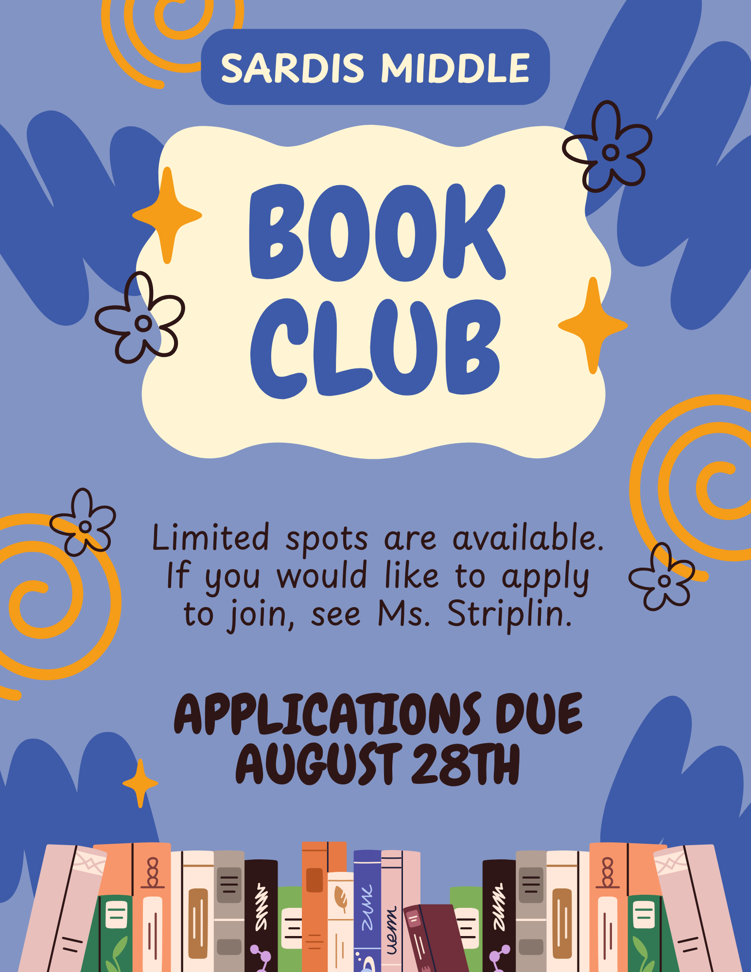Book Club: Applications Due August 28th